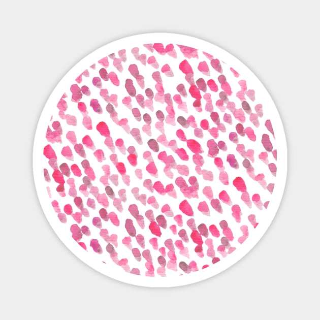 Imperfect brush strokes - pastel pink Magnet by wackapacka